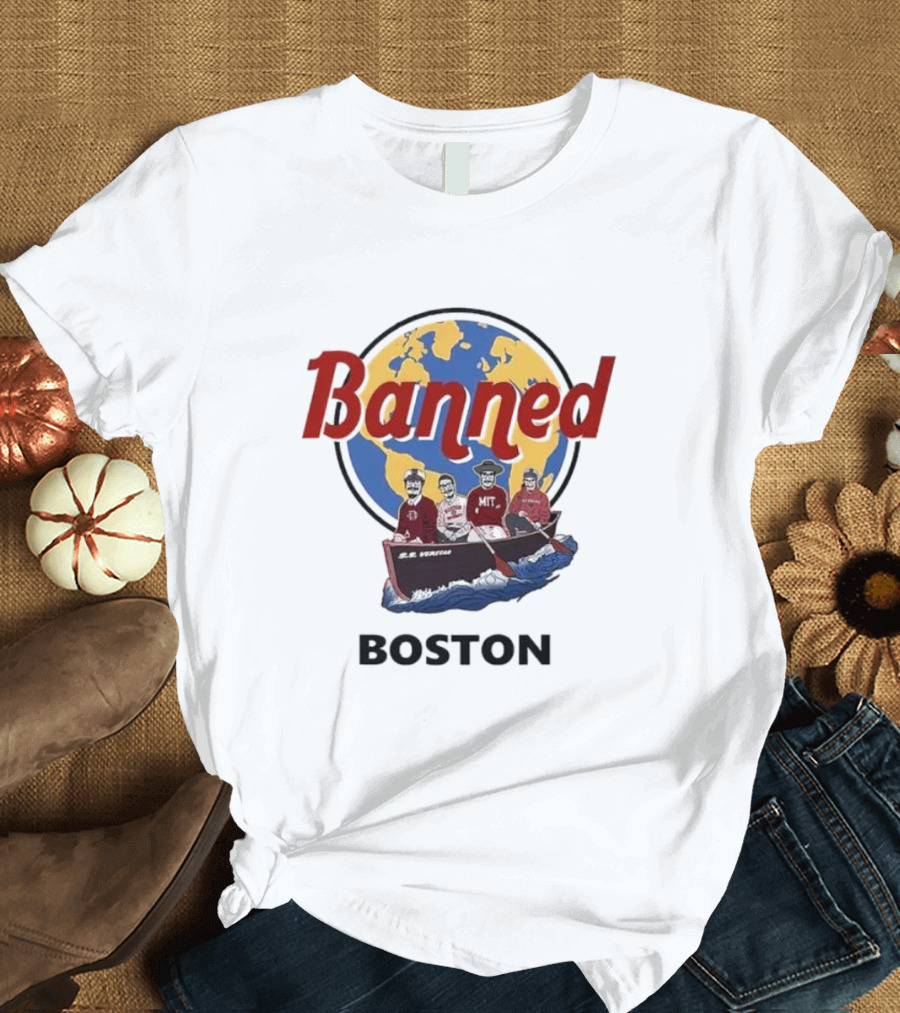 Banned Boston World Traveler Silhouette Adventure T-Shirt