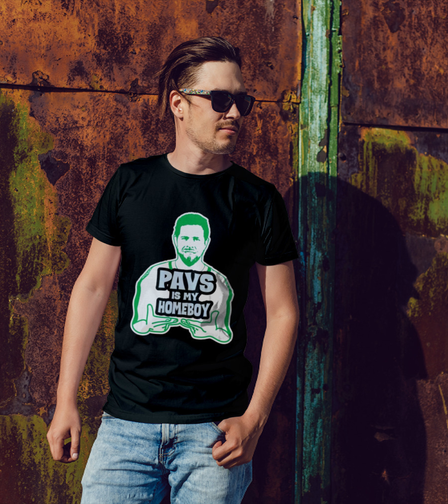 Dallas Stars Pavs Is My Homeboy Green And White T-Shirt