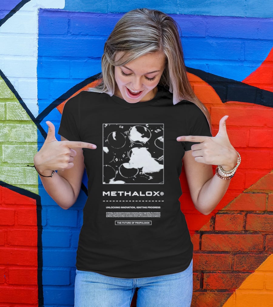 Methalox The Future Of Propulsion Unlocking Innovation, Igniting Progress T-Shirt