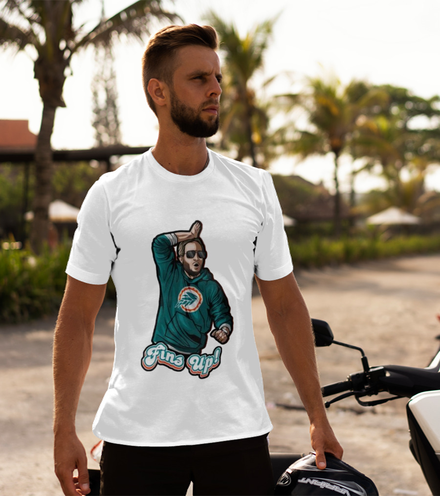 Mike McDaniel Fins Up Miami Dolphins Coach Motivation T-Shirt
