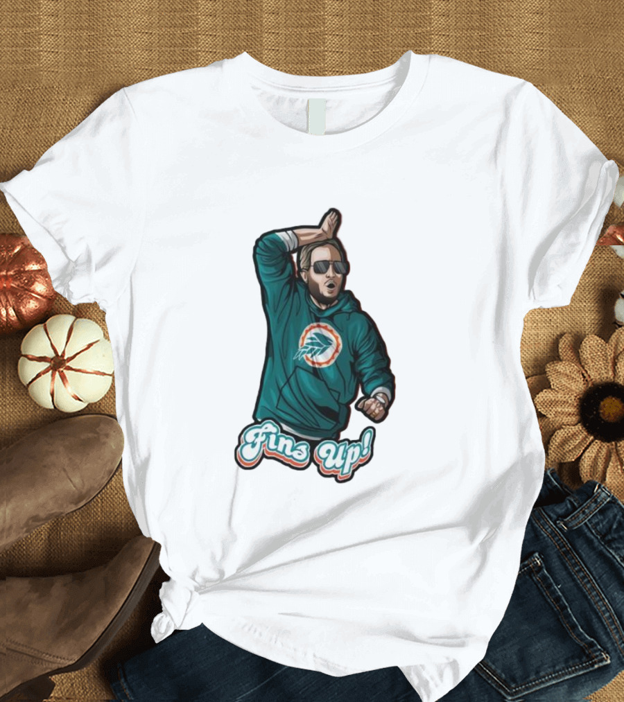 Mike McDaniel Fins Up Miami Dolphins Coach Motivation T-Shirt