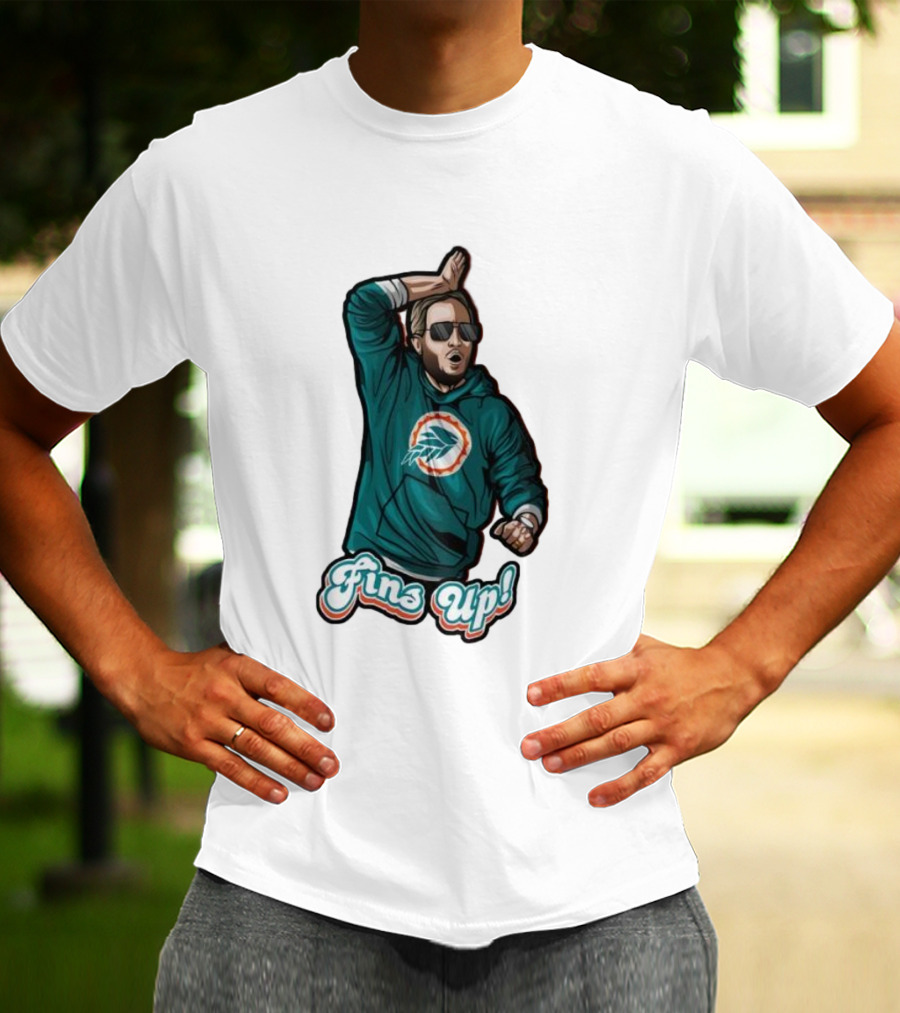 Mike McDaniel Fins Up Miami Dolphins Coach Motivation T-Shirt