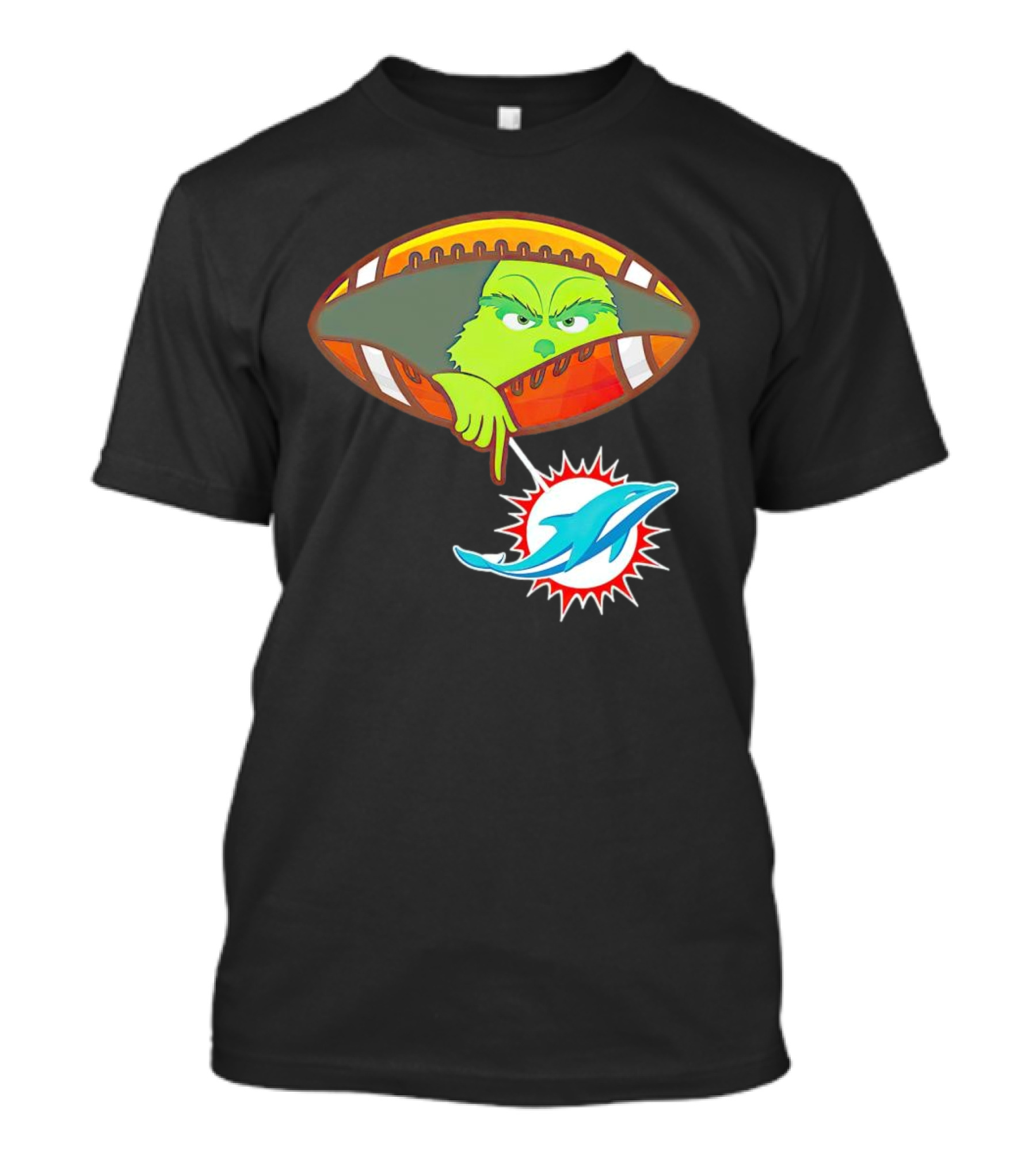 Grinch Ew Miami Dolphins Football T-Shirt