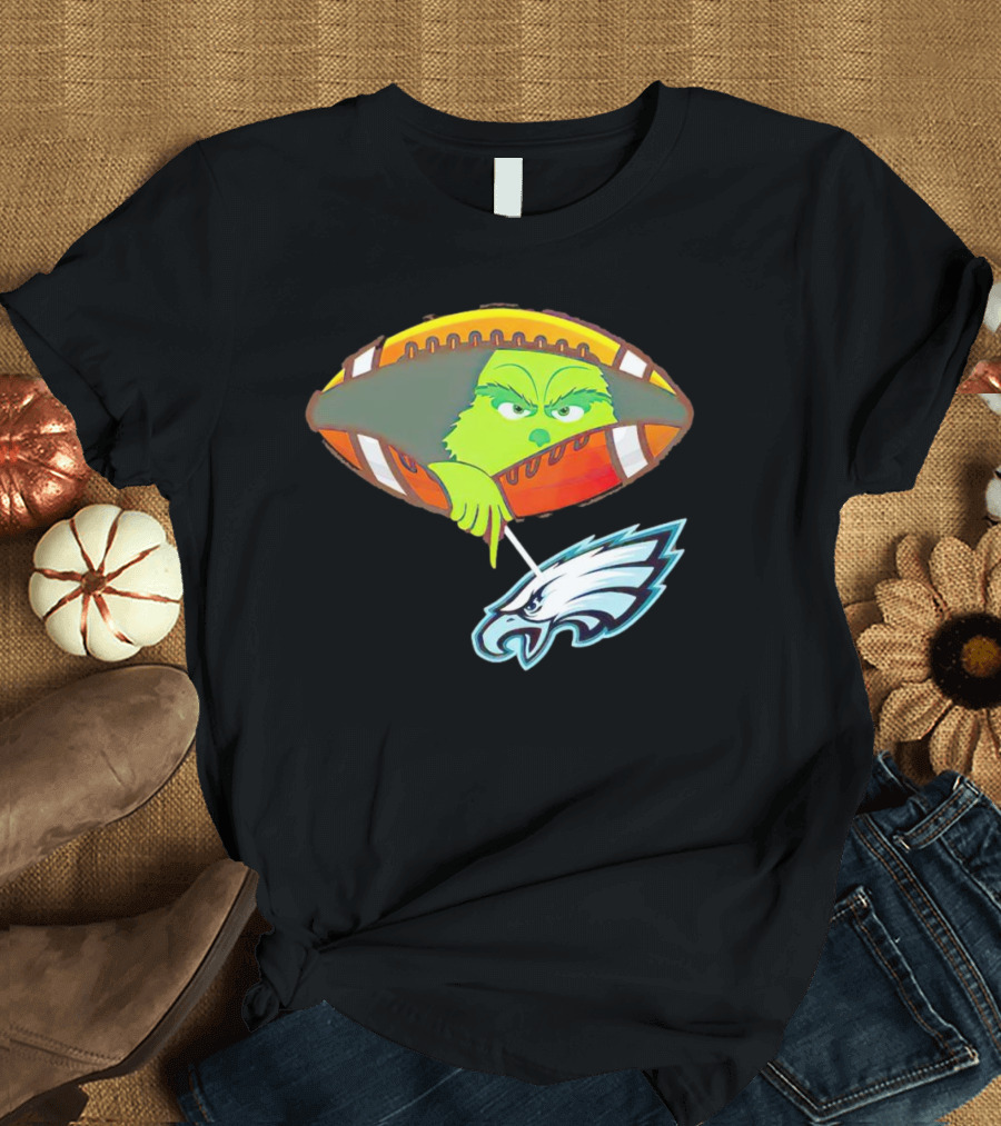 Grinch Ew Philadelphia Eagles Football T-Shirt