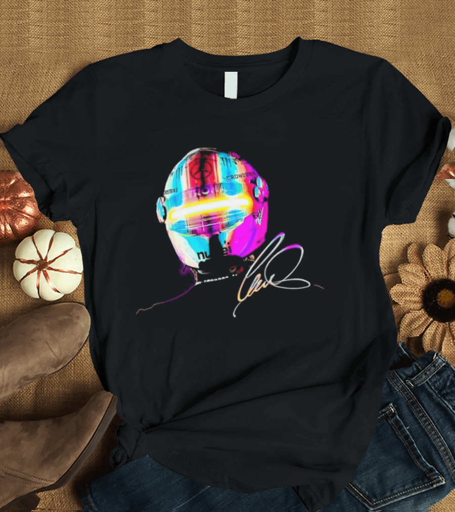 Lewis Hamilton Rainbow Signature Helmet T-Shirt