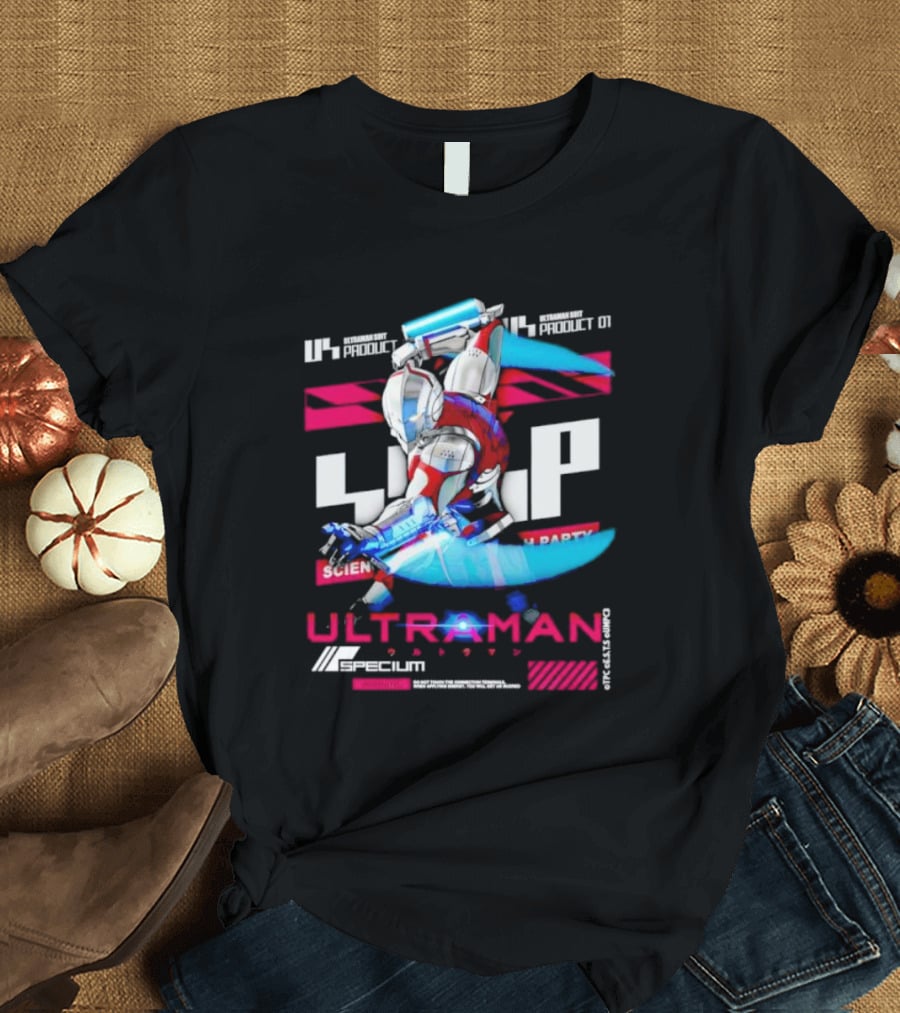 ULTRAMAN 1966 Product 01 Specium Science Patrol Party T-Shirt