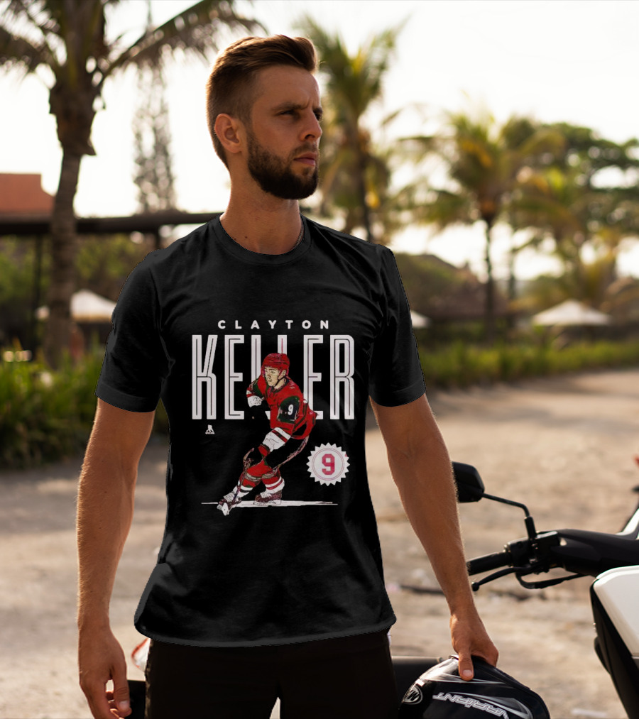 CLAYTON KELLER ARIZONA NUMBER 9 HOCKEY PLAYER T-Shirt