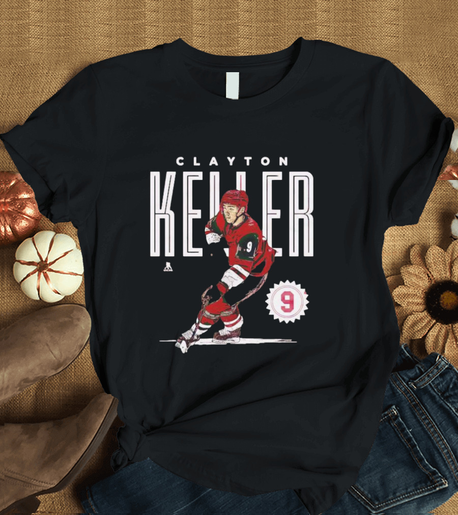 CLAYTON KELLER ARIZONA NUMBER 9 HOCKEY PLAYER T-Shirt