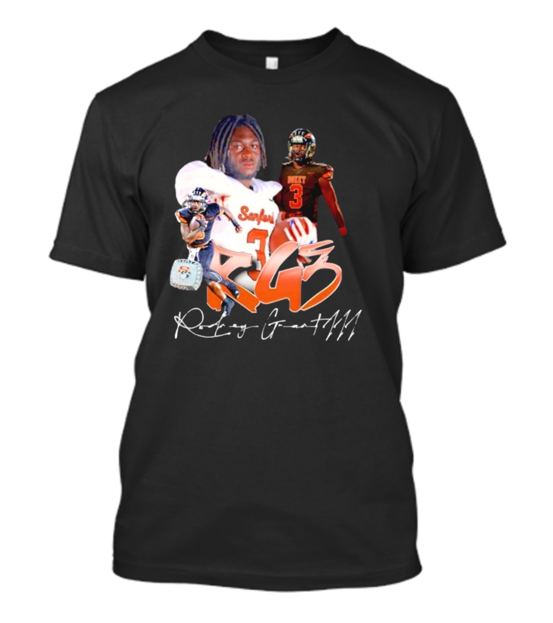 Rockey Grant RG3 Sanford Heavy 3 Football T-Shirt