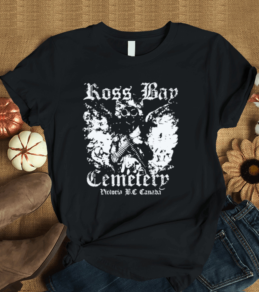 Ross Bay Cemetery Victoria BC Canada Vintage Gothic Skull T-Shirt