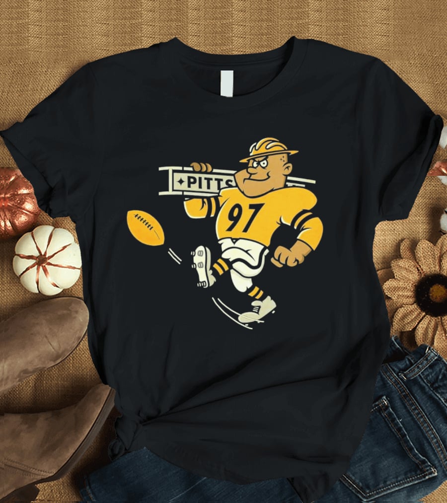 Steely McBeam Pittsburgh Steelers 97 PITT Caricature T-Shirt