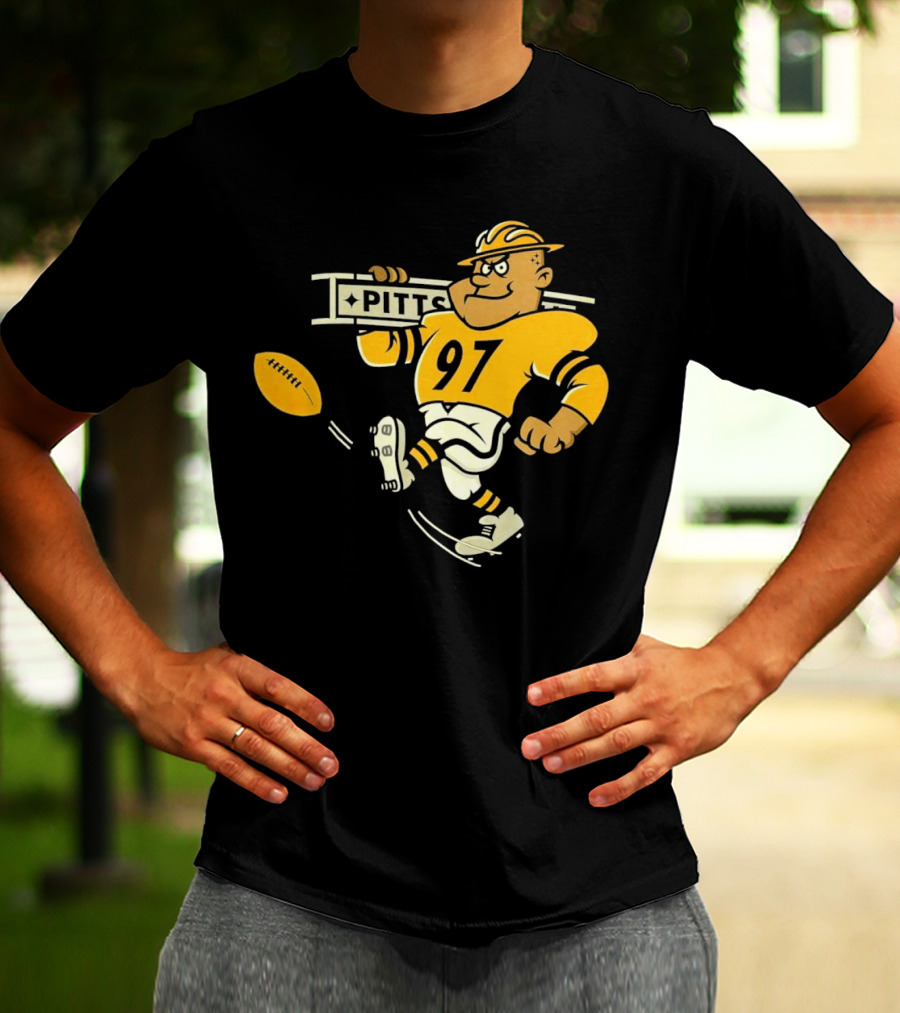 Steely McBeam Pittsburgh Steelers 97 PITT Caricature T-Shirt