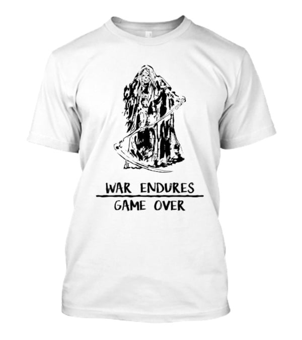 War Endures Game Over Grim Reaper T-Shirt