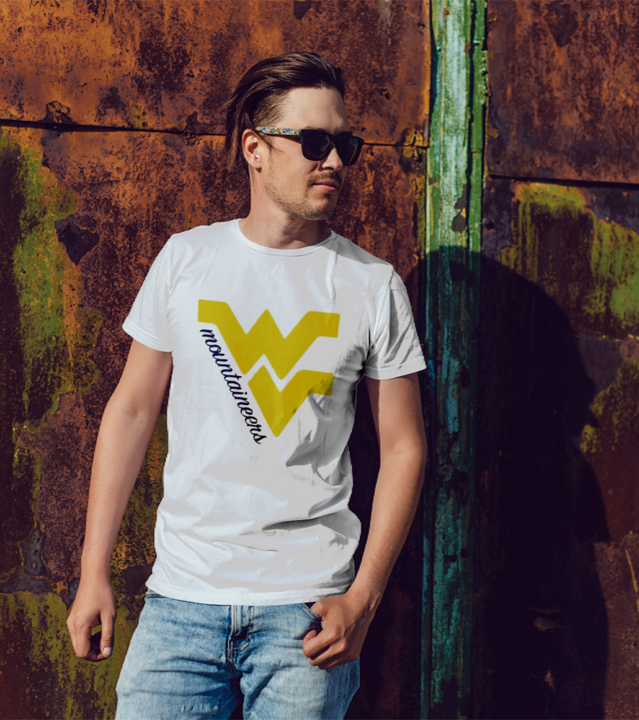 WVU Mountaineers Yellow WV T-Shirt