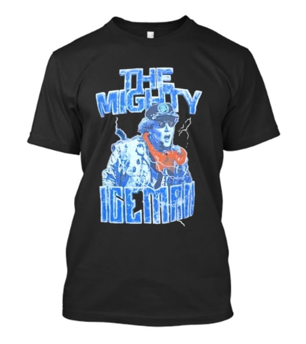 The Mighty Ice Man Electrifying Blue Lightning T-Shirt