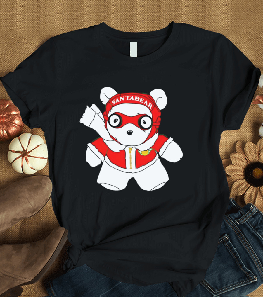 Santa Bear Aviator Christmas Minnesota T-Shirt