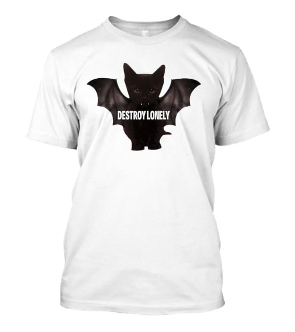 Destroy Lonely Bat Cat Kitten T-Shirt