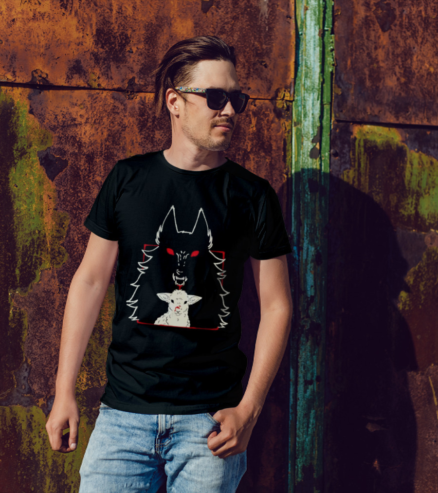 Duplicity By Morsusmania Wolf And Lamb Duality T-Shirt