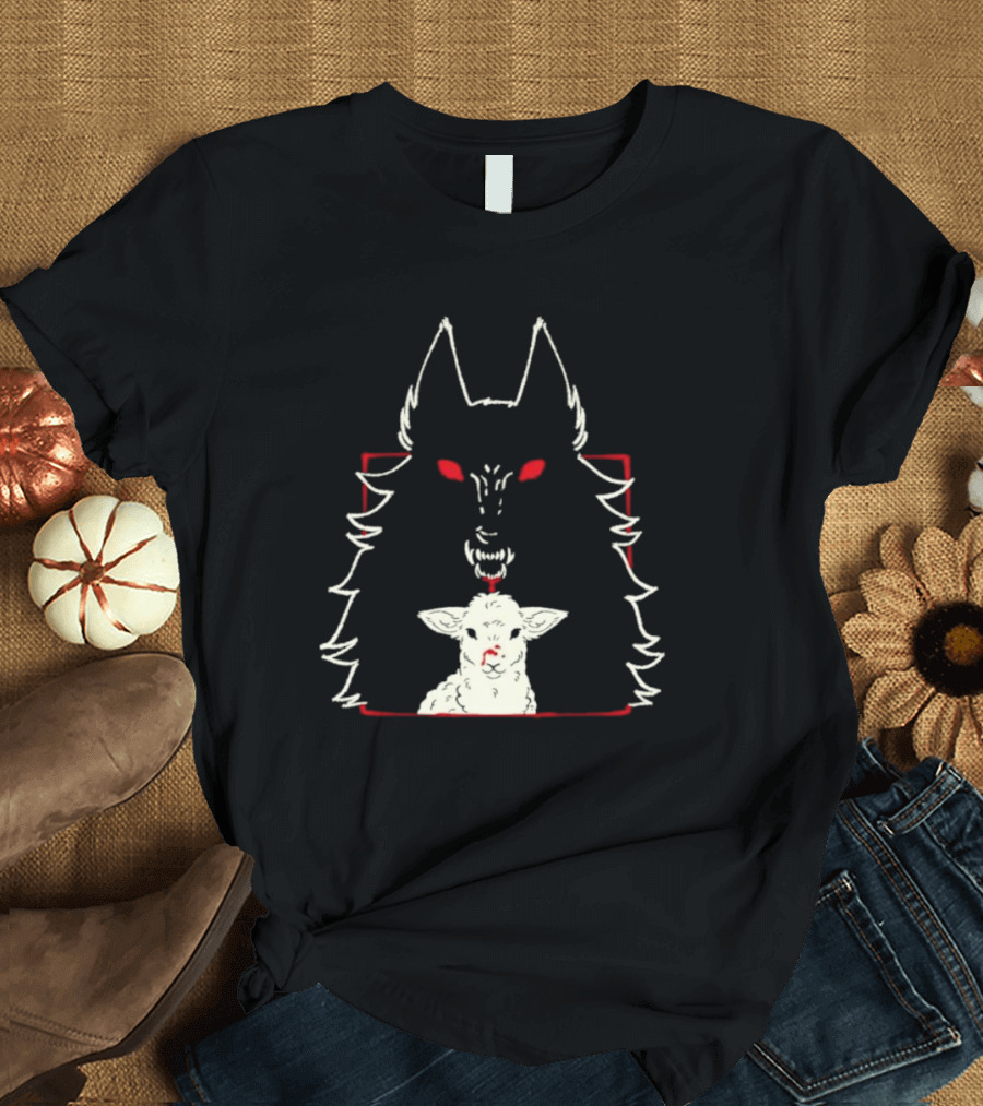 Duplicity By Morsusmania Wolf And Lamb Duality T-Shirt