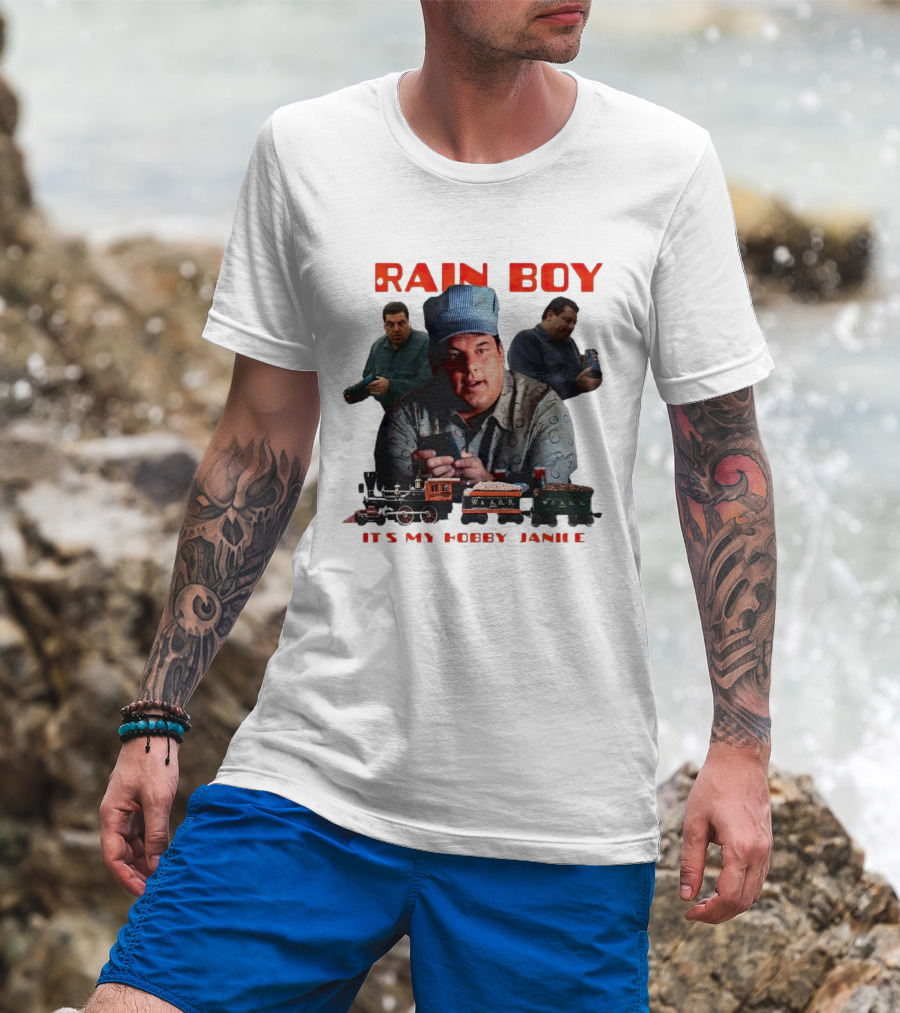 Tony Soprano Train Boy It's My Hobby Janice T-Shirt