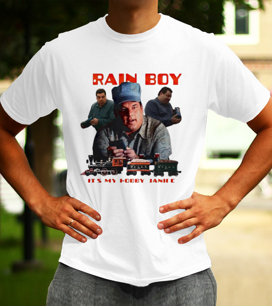Tony Soprano Train Boy It's My Hobby Janice T-Shirt