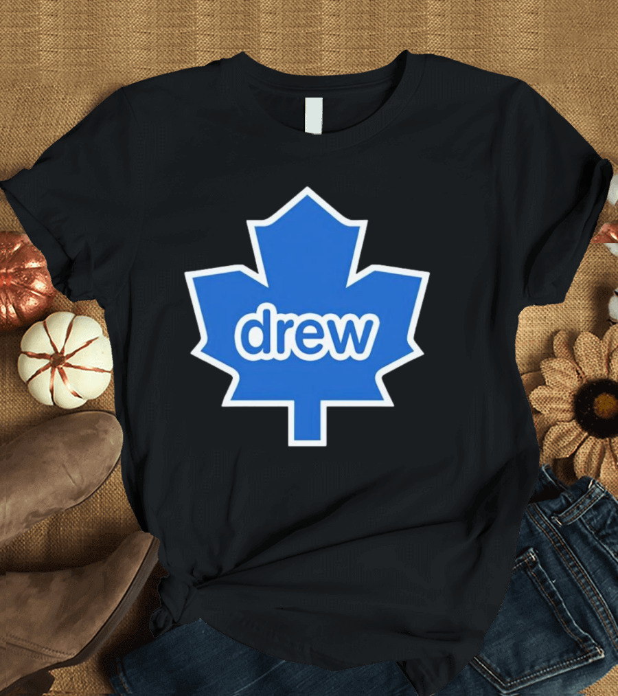 Toronto Maple Leaf Drew Logo Blue Leaf T-Shirt