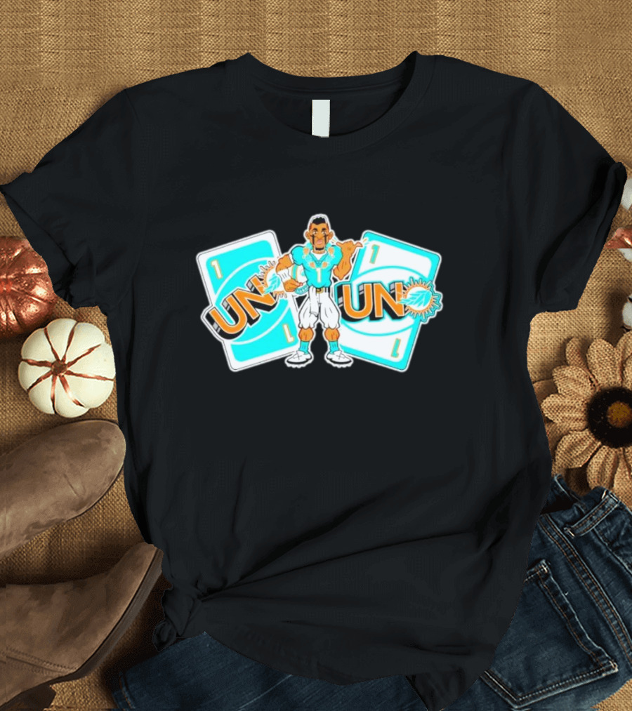 Tua Tagovailoa Uno Card Miami Football 1 T-Shirt
