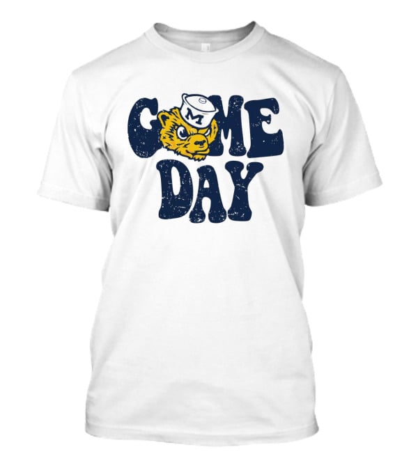 University Of Michigan Game Day Vintage Wolverine T-Shirt