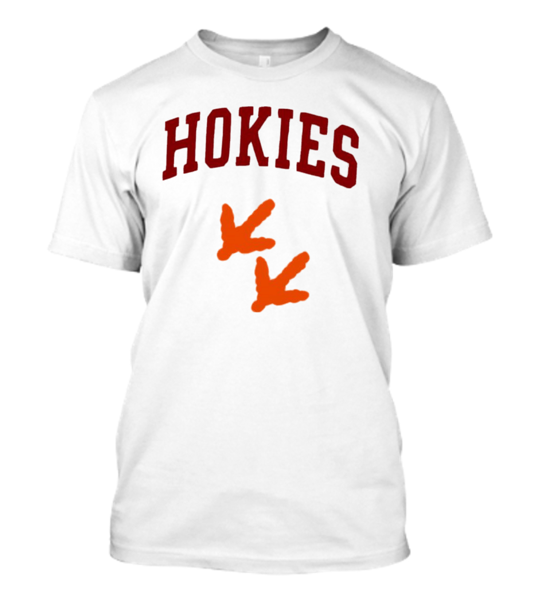 Hokies With Orange Footprints T-Shirt