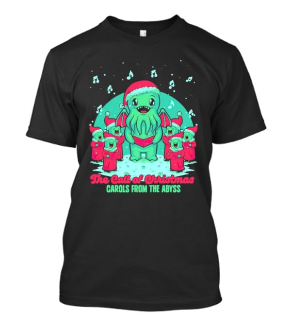 Santa Cthulhu The Call Of Christmas Carols From The Abyss T-Shirt