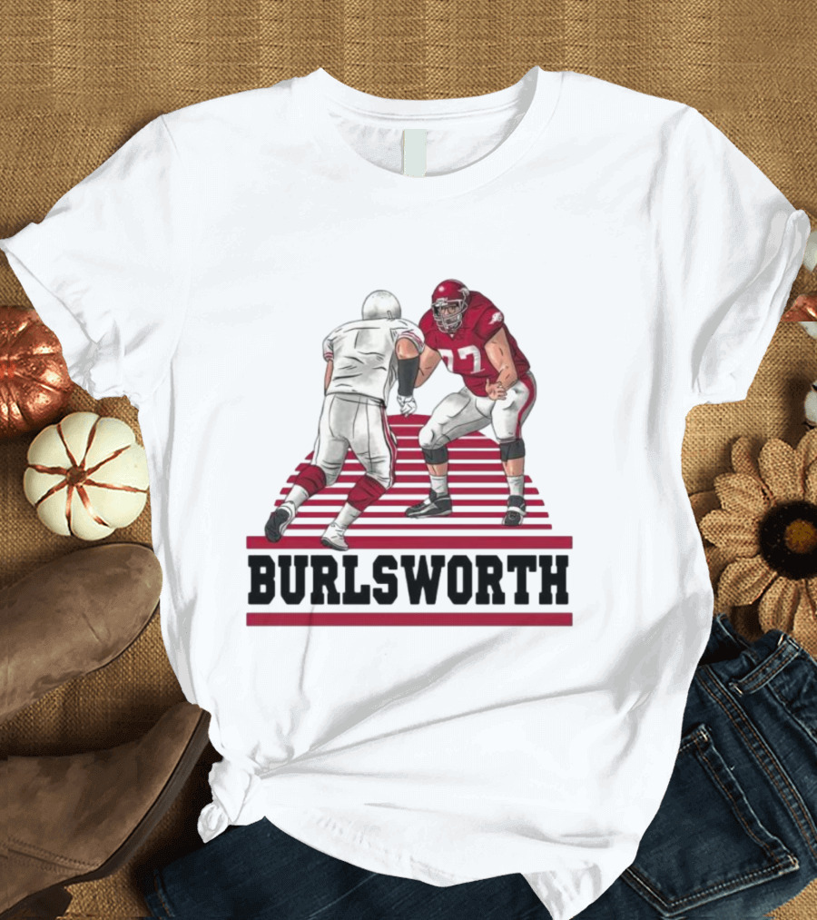 Burlsworth Number 77 Football Player In Action Against Opponent T-Shirt