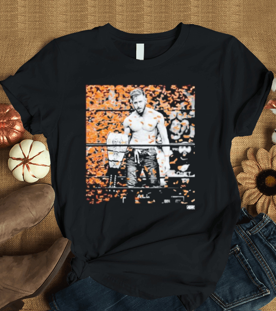 Orange Cassidy AEW Champion Confetti T-Shirt