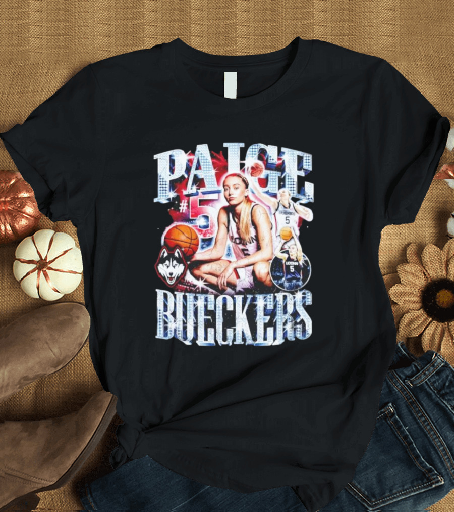 PAIGE #5 BUECKERS UCONN HUSKIES BASKETBALL VINTAGE T-Shirt