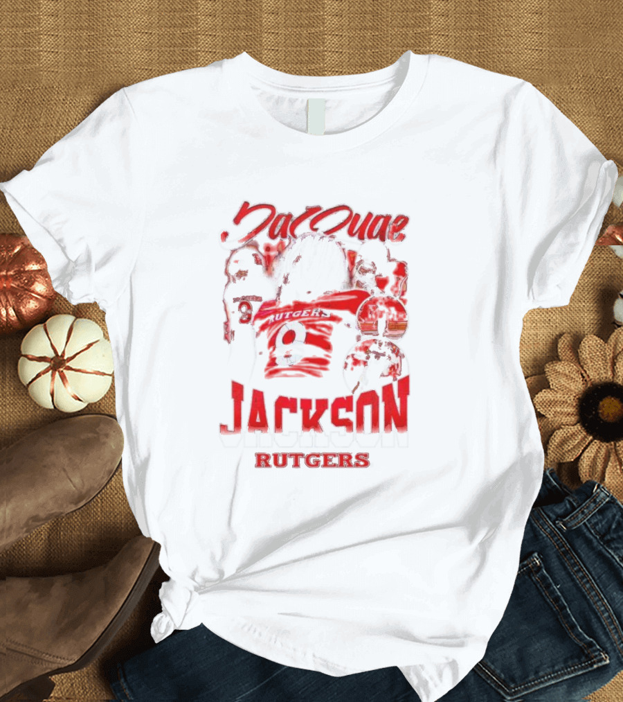 JaQuae Jackson Rutgers Vintage Football Number 9 T-Shirt