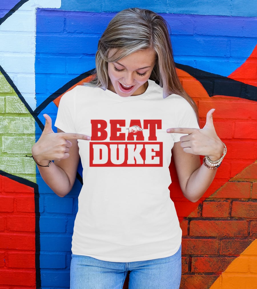 Arkansas Razorbacks Beat Duke Red T-Shirt