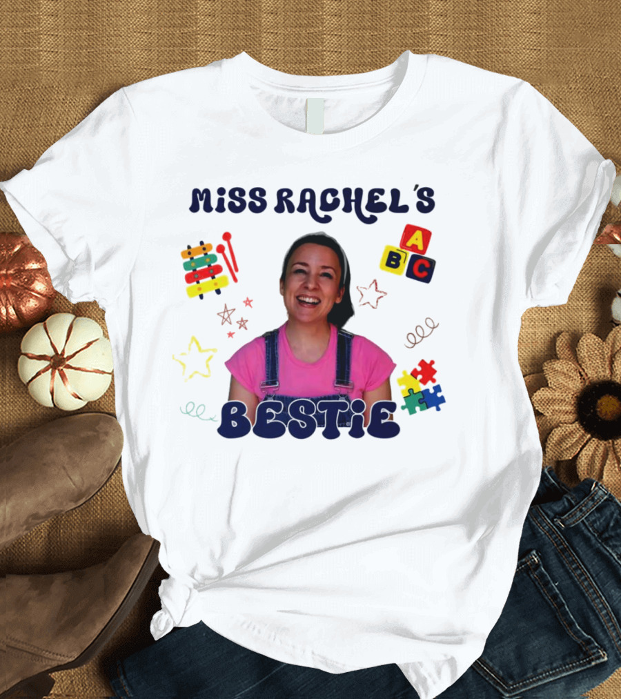 Miss Rachel's Bestie ABC Christmas Custom Name T-Shirt