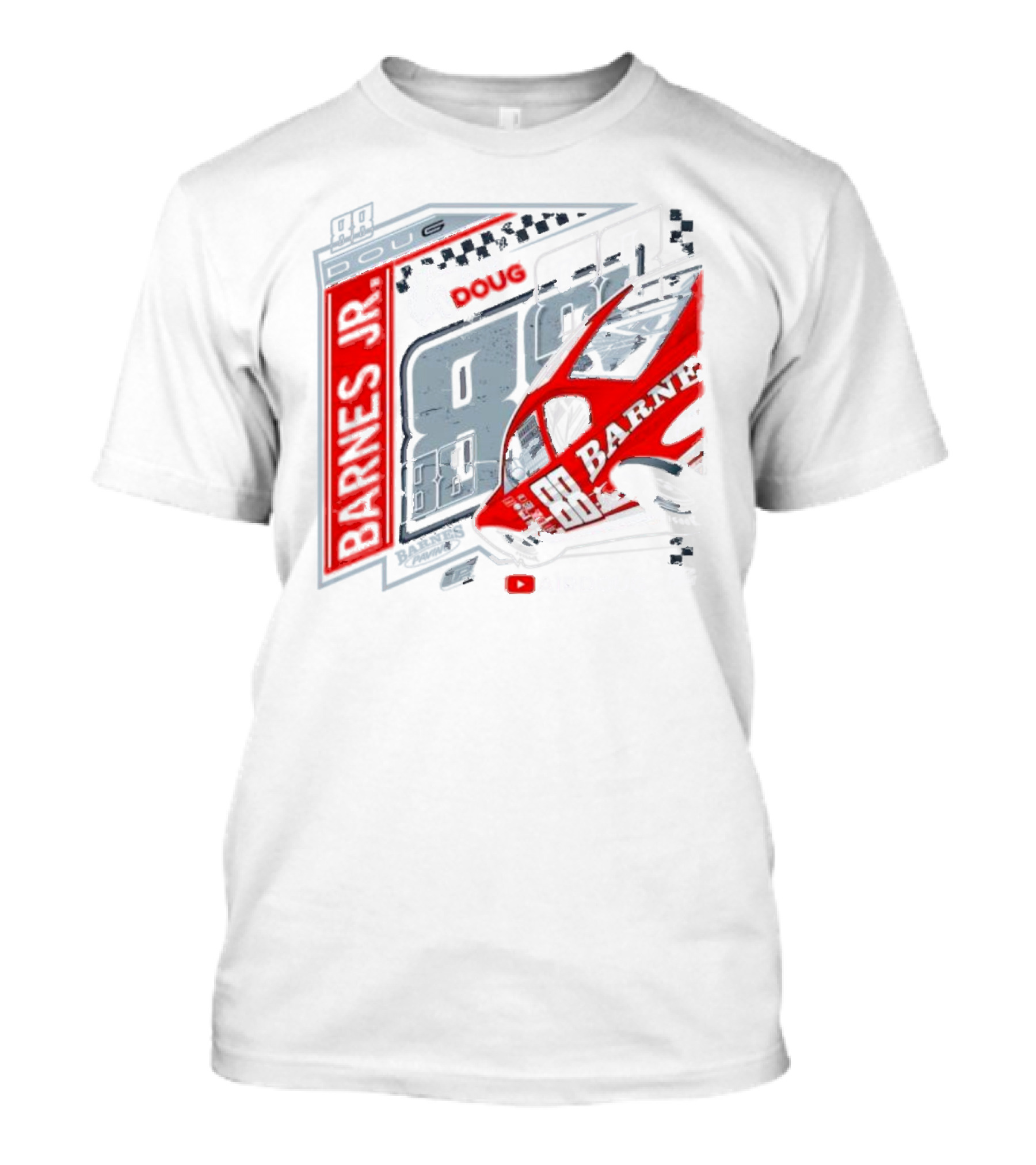 Barnes Jr 88 Doug AirDoug Racing Car T-Shirt