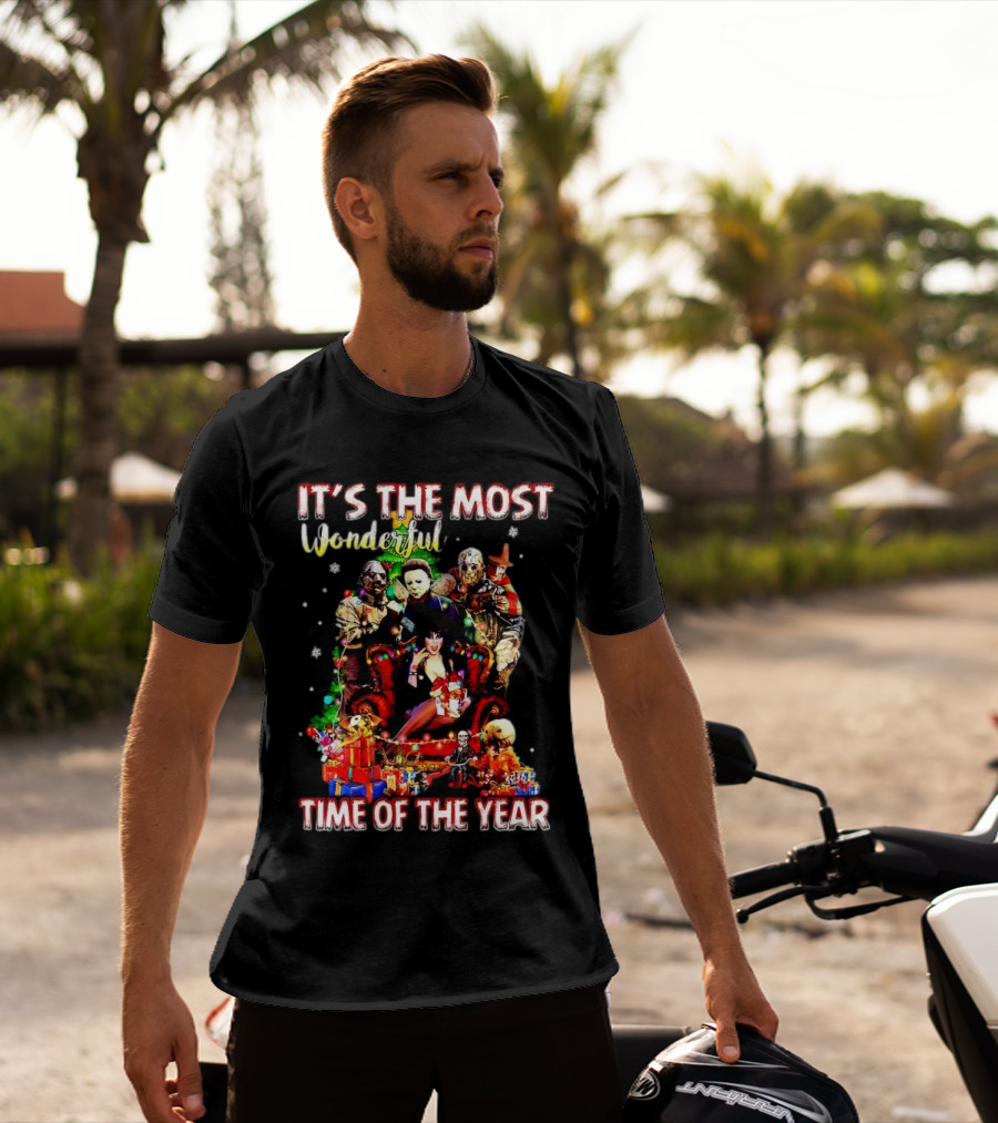 It's The Most Wonderful Time Of The Year Horror Movie Characters Christmas T-Shirt
