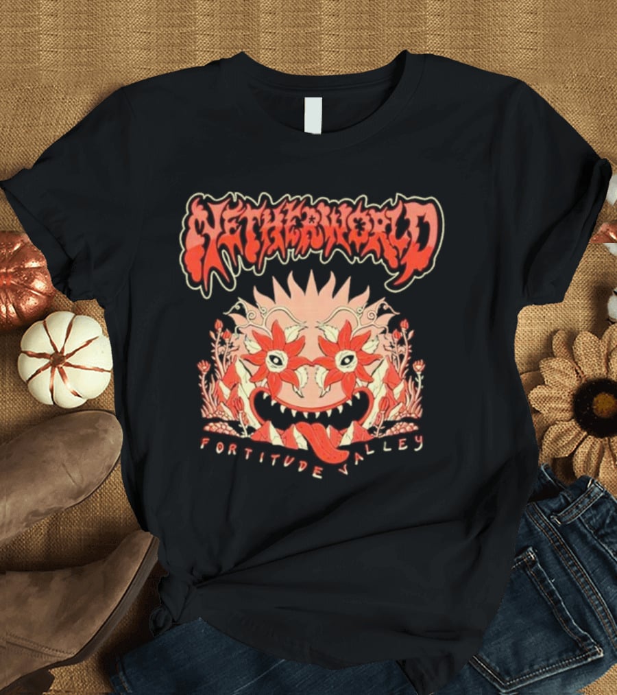 Netherworld Fortitude Valley Arcade Ghastly Floral T-Shirt