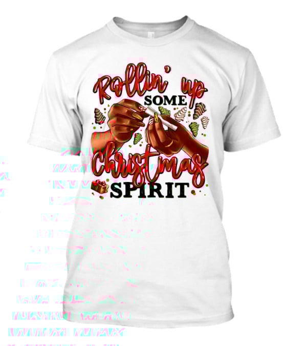 Rollin’ Up Some Christmas Spirit With Festive Candy Canes And Holiday Cheer T-Shirt