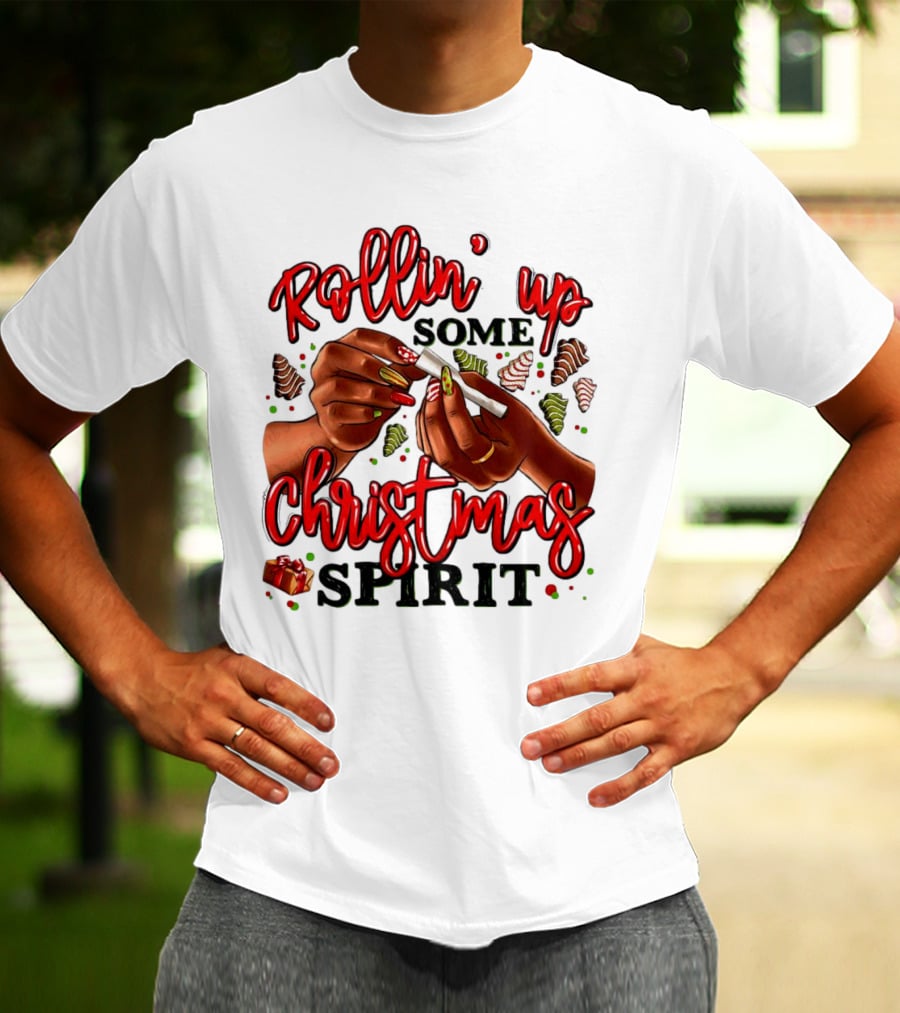 Rollin’ Up Some Christmas Spirit With Festive Candy Canes And Holiday Cheer T-Shirt