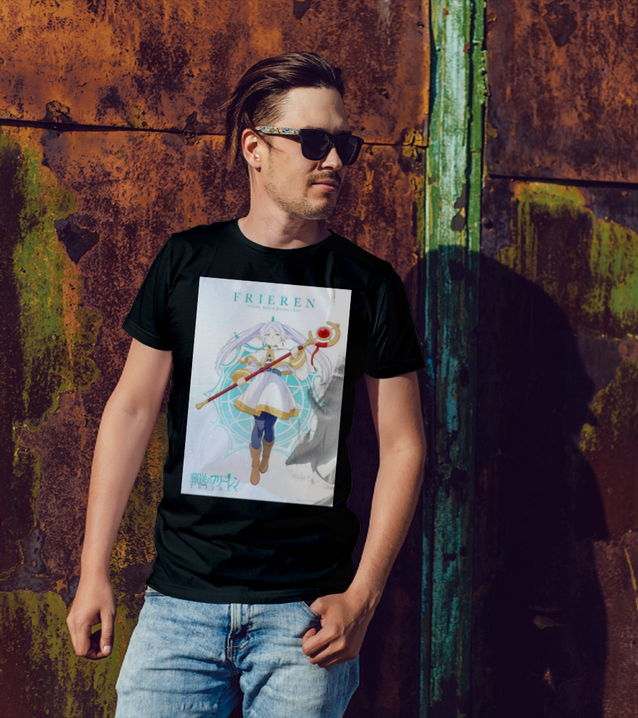 Frieren Beyond Journey's End Sousou No Frieren Anime Character Wand T-Shirt
