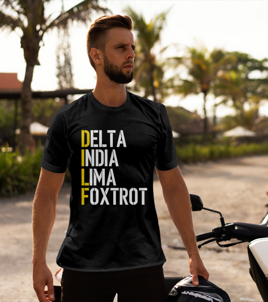 Dilf Delta India Lima Foxtrot Phonetic Alphabet Humor T-Shirt