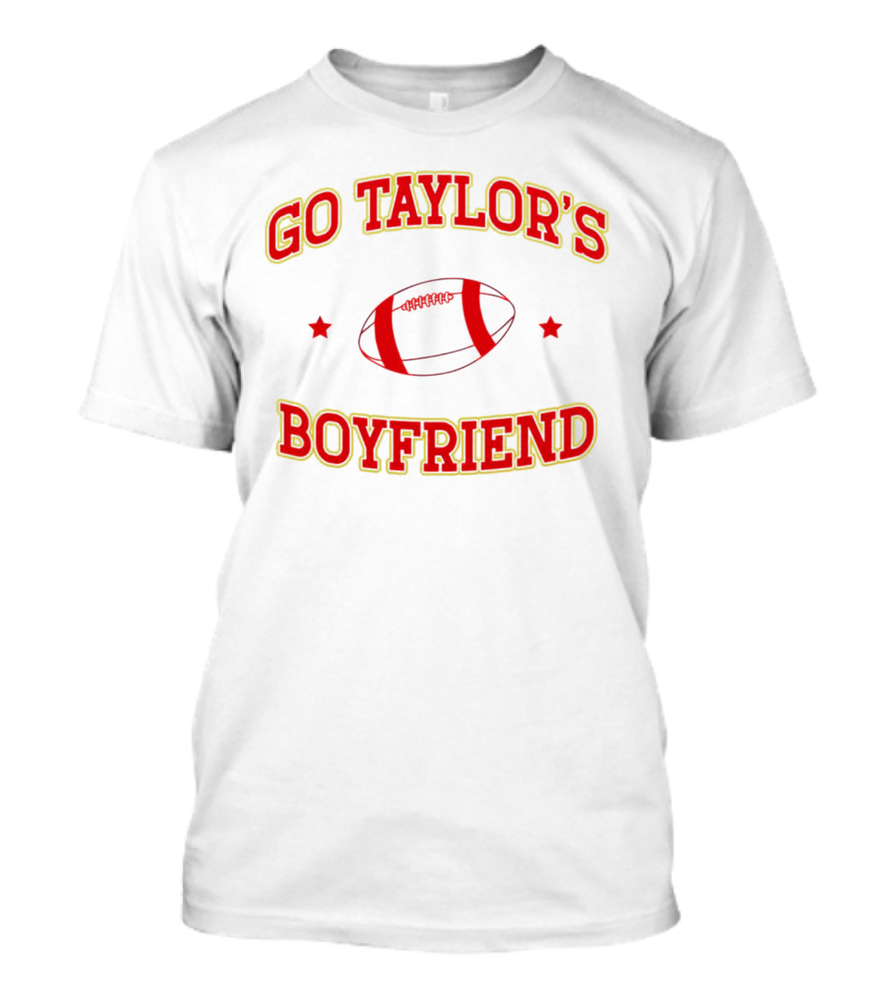 Go Taylor's Boyfriend Football Christmas T-Shirt