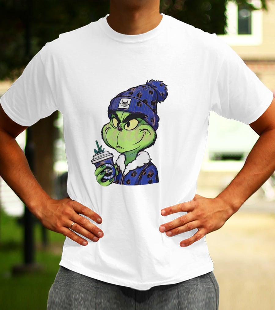 Grinch Boujee Baltimore Ravens Coffee Lover T-Shirt