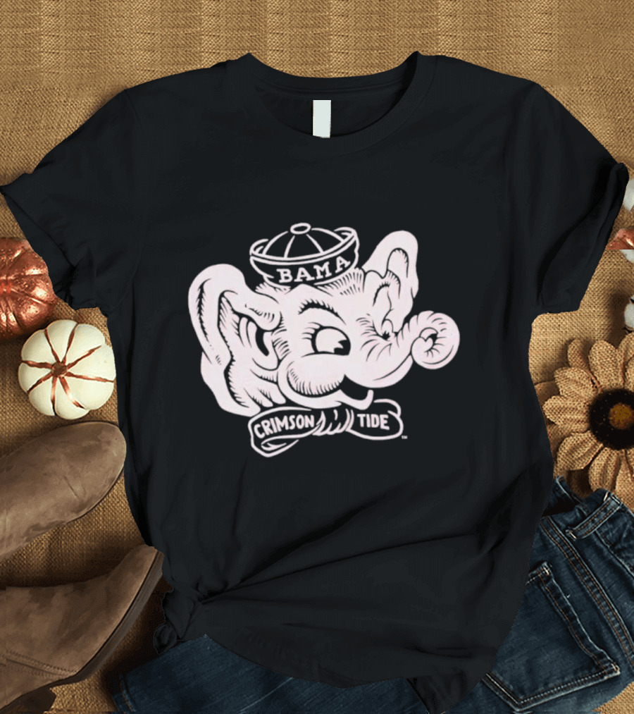 Bama Crimson Tide Big Al Vintage Retro T-Shirt
