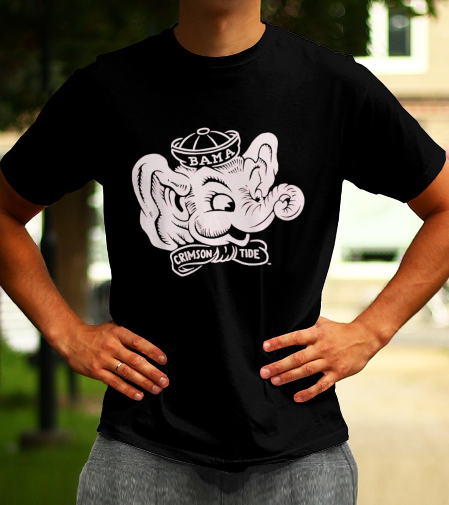 Bama Crimson Tide Big Al Vintage Retro T-Shirt