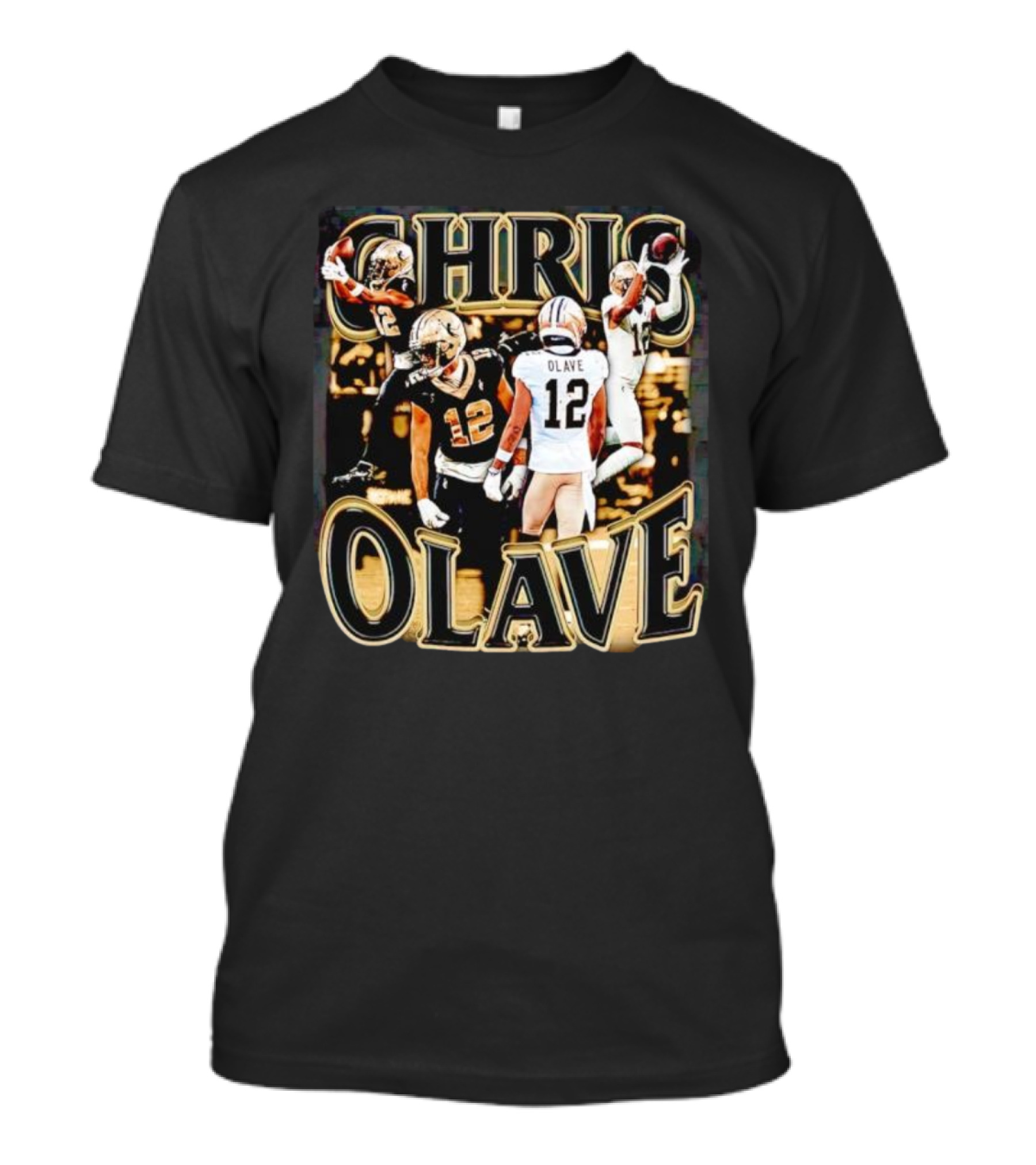 Chris Olave Nola Dreams 12 Saints Football Icons T-Shirt