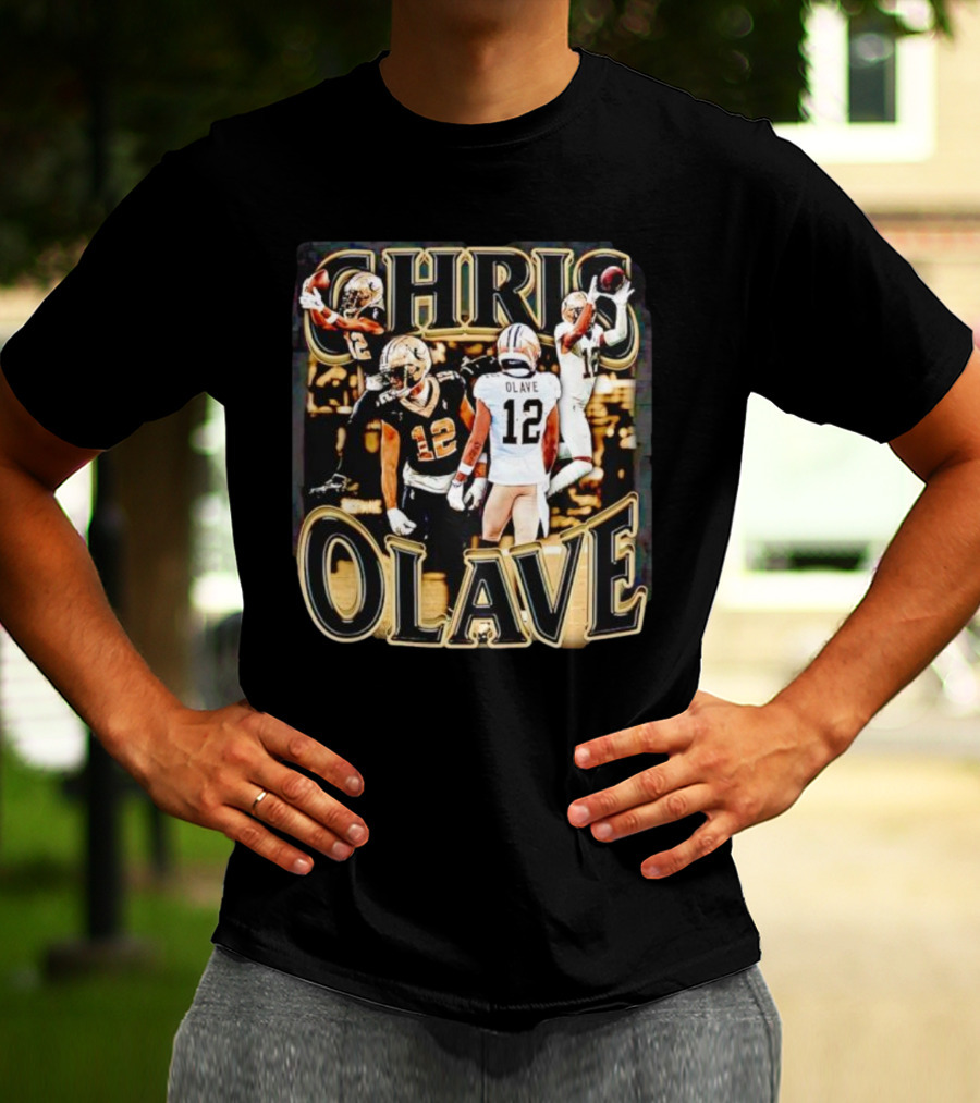 Chris Olave Nola Dreams 12 Saints Football Icons T-Shirt
