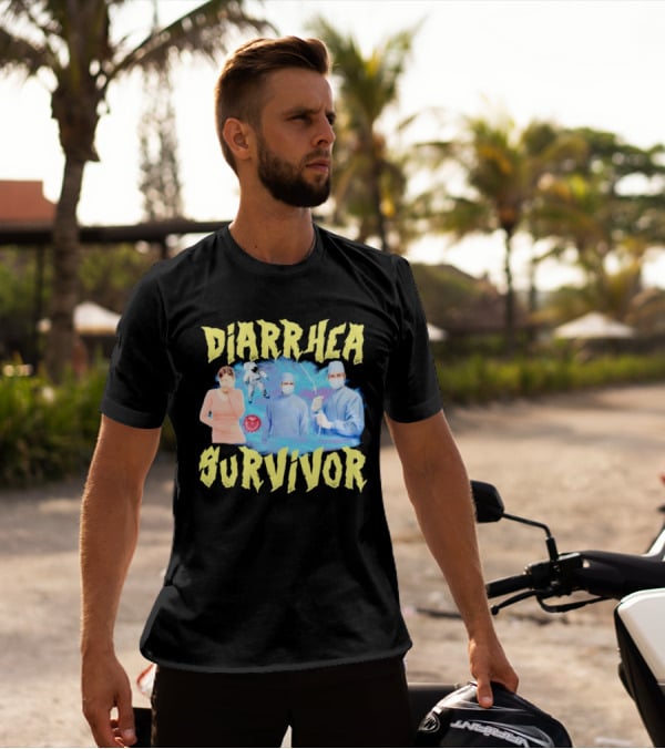 Diarrhea Survivor Funny Medical Humor With Doctors And Patient T-Shirt